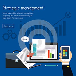 Strategic management Concepts for web banners