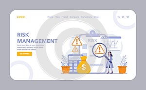 Strategic Management and Finance concept. Flat vector illustration.
