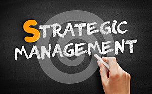 Strategic Management text on blackboard