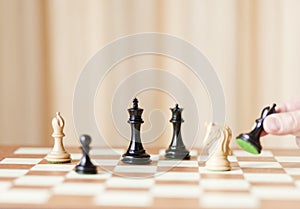 Strategic moves, chess game