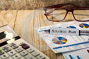 Strategic Plan financial strategy motivational concept