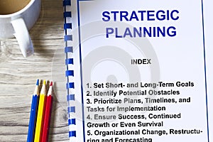 Strategic planning seminar concept