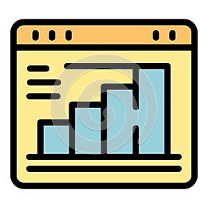 Strategic realization icon vector flat