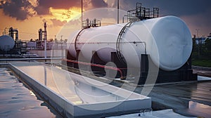 The Strategic Storage of Fuel Oil in Horizontal Tanks and an Intricate Pipeline Network