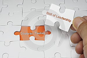 Strategic Thinking - Leadership Concept photo