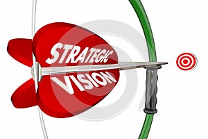 Strategic Vision Target Bow Arrow Words photo