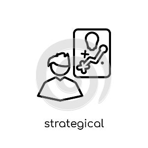 Strategical planning icon from Strategy 50 collection. photo