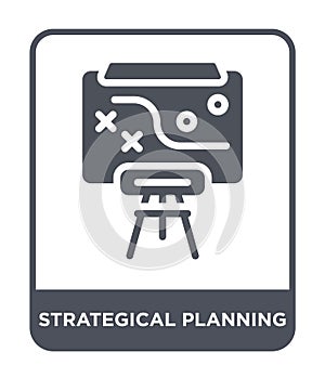 strategical planning icon in trendy design style. strategical planning icon isolated on white background. strategical planning photo