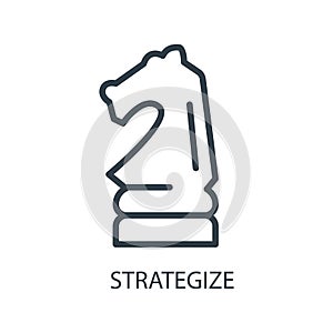 Strategize. Vector illustration decorative design photo