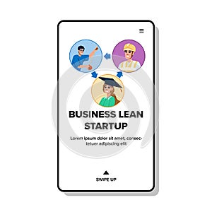 strategy business lean startup vector