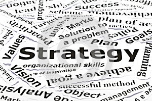 'Strategy' concept with other related words