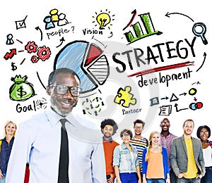 Strategy Development Goal Marketing Planning Business Concept