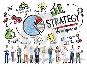 Strategy Development Goal Marketing Vision Planning Business Con