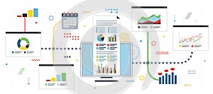 Strategy and monitoring of gains in financial market