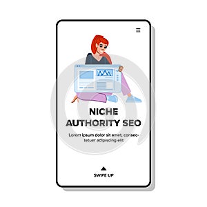 strategy niche authority seo vector