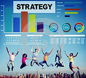 Strategy Plan Marketing Data Ideas Innovation Concept