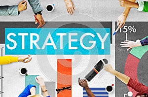 Strategy Plan Marketing Data Ideas Innovation Concept