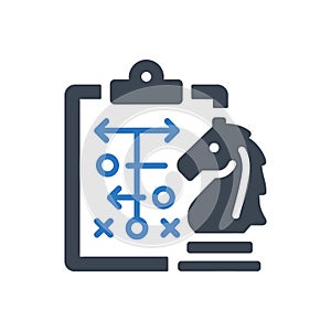 Strategy Planning Chess Icon