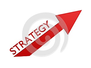 Strategy red arrow