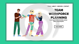 strategy team workforce planning vector