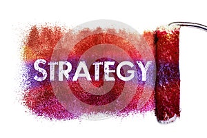 The strategy word painting
