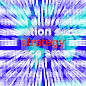 Strategy Word Showing Planning And Vision To Achieve Goals