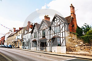 Stratford upon Avon, UK. Old historical buildings photo