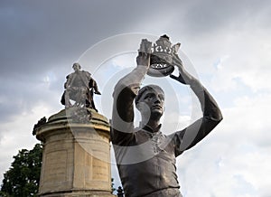 Stratford-upon-Avon, UK - Statue of William Shakespeare`s Prince Hal