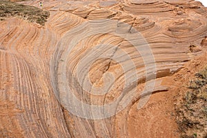 Stratified rock