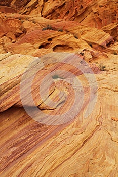Stratified rock photo