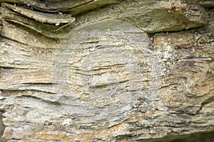 Stratified stone natural background