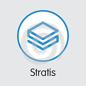 Stratis - Cryptocurrency Logo.