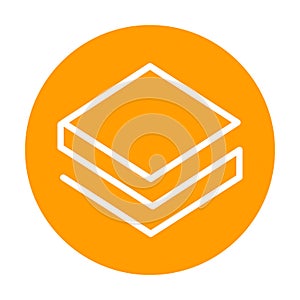 Stratis icon for internet money. Crypto currency symbol. Blockchain based secure cryptocurrency. Vector