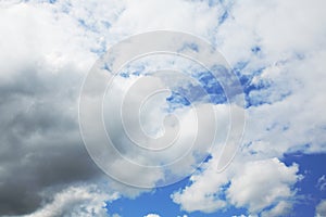 Stratocumulus clouds and the blue sky