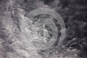 Stratocumulus dark clouds