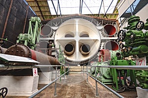 Stratosphere chamber door Brooklands Museum  Surrey.