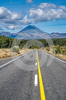 Stratovolcano Mount Ngauruhoe