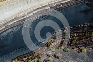 Stratum of Earth crust in cross-section