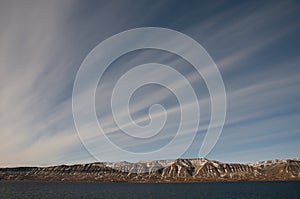 Stratus Clouds - Scoresby Sound - Greenland photo