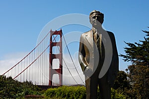 Strauss Statue at the Golden Gate Bridge - Chief E
