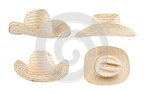 Straw hat isolated