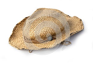 Straw hat isolated