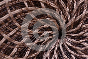 Straw hat texture closeup