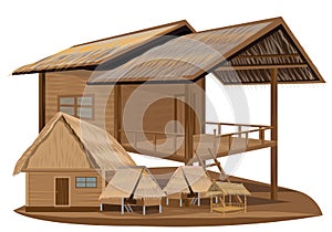 Straw hut