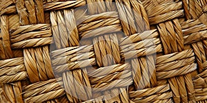 Straw mat macro close up texture background