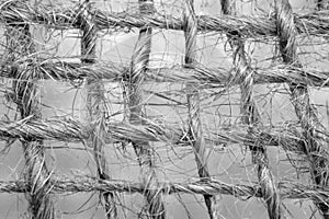Straw mesh texture, close-up background.