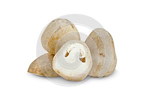 Straw mushroom isolated on white background ,include clipping path