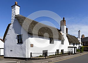 Straw roof cottage at Porlock, Somerset