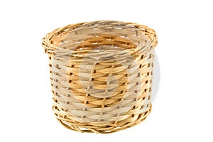 Straw weaved basket