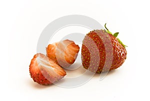 Strawbeery and halves